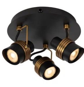 Plafonnier Lucide Tundran 3xGU10 21cm,noir