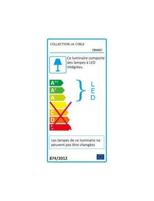 Plafonnier led Keria Hole 36w 3000K 72cm,argent