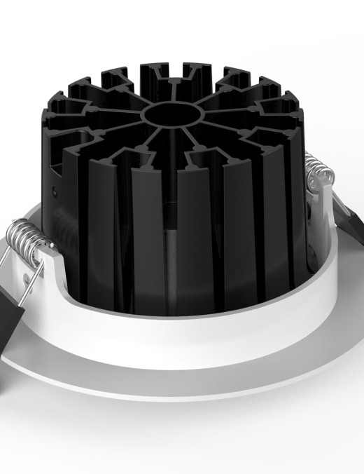 Spot led encastré orientable dimmable 13w IP65,blanc