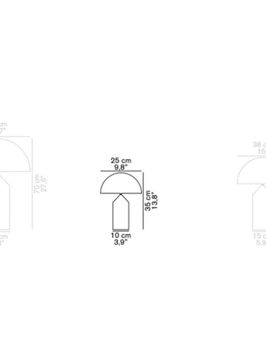 lampe design medium atollo