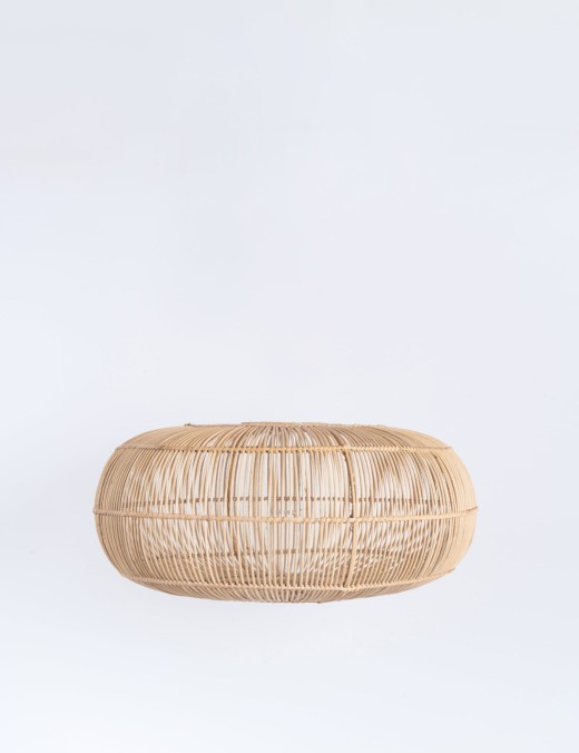 Abat-jour pour suspension Vanita M,rotin naturel