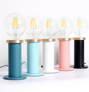 lampe à poser candle en métal