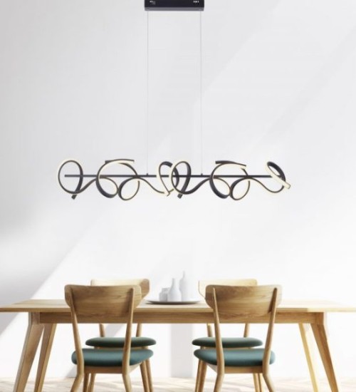 Teardrop Pendant Light Black