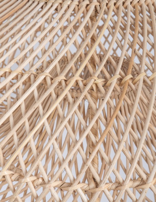 Abat-jour pour suspension Orga,rotin naturel