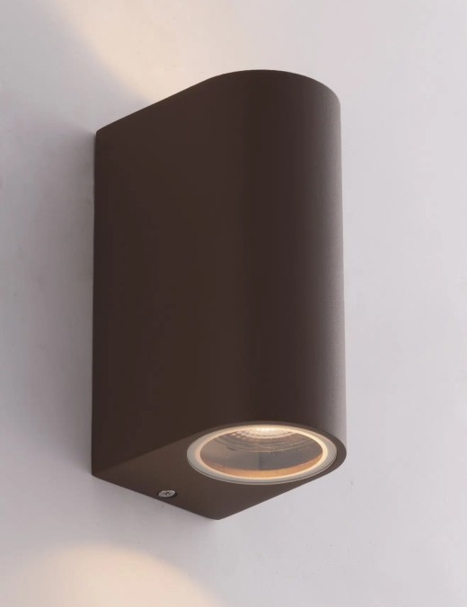 applique murale one 2xgu10 ip54,bronze