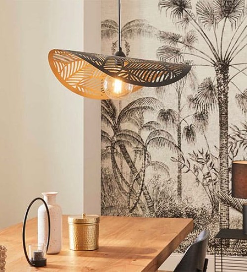 Teardrop Pendant Light Black