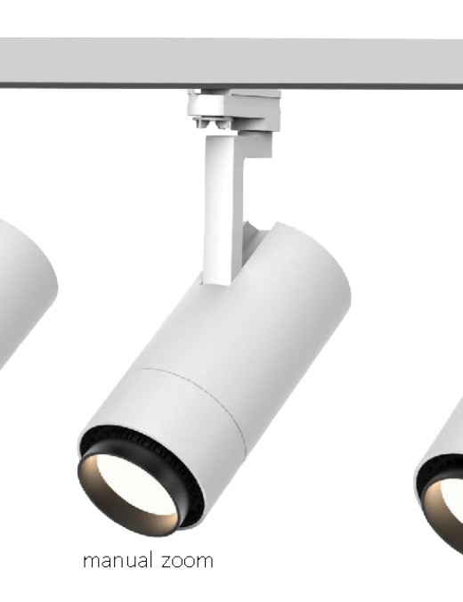 projecteur sur rail focus 17 triphasé 35w (4000k)