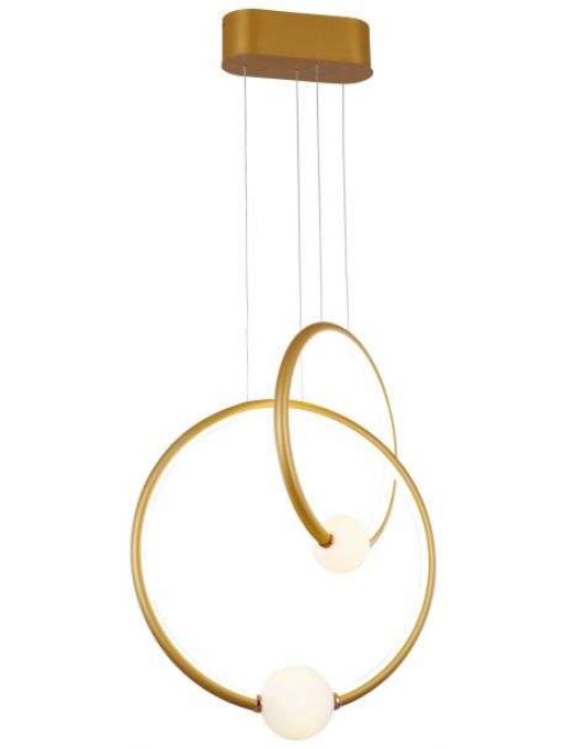 Suspension cascade Laurie Arty 44w (3000k) 44cm,rose/doré
