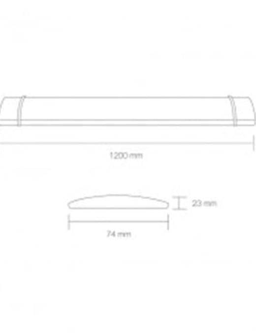 reglette led extra plate 120cm