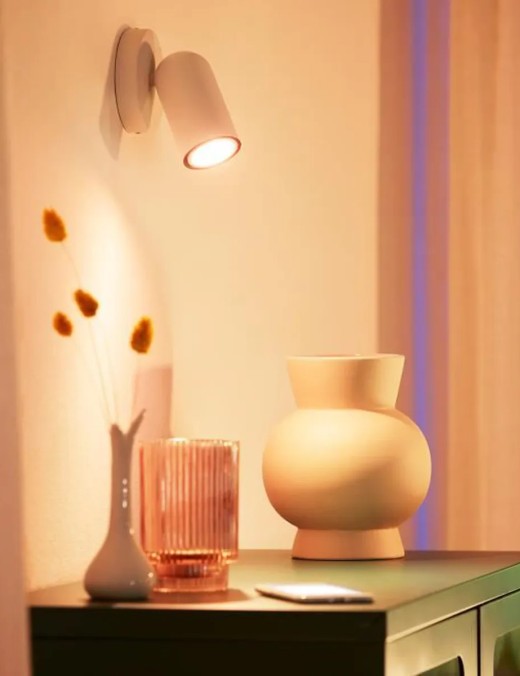 ampoule led wiz connecté wifi gu10 5w 345lm (rgb+cct)