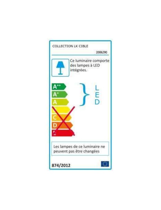 Plafonnier Laurie Grafic 38w dimmable 3000k 68cm, noir/bois
