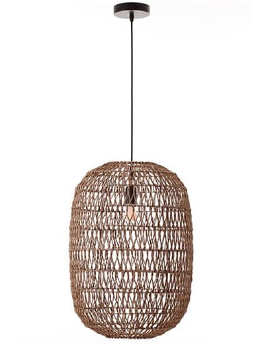 Suspension BORA (D40cm) en matière naturelle
