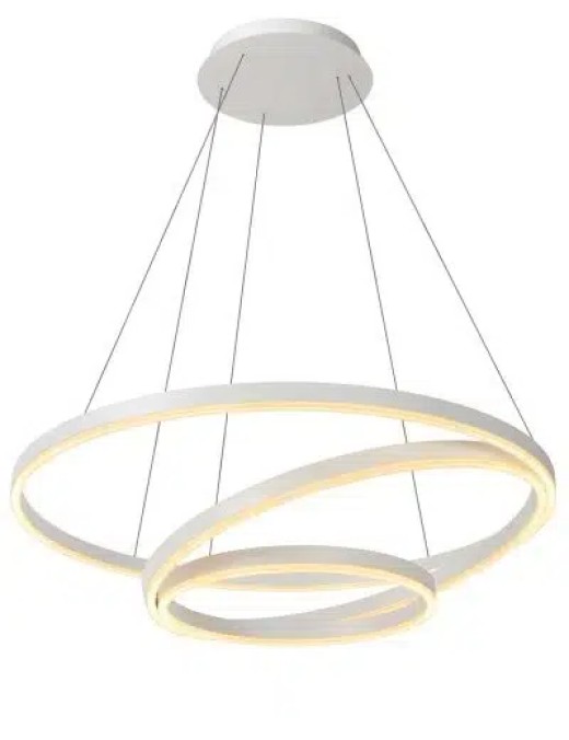 Suspension Lucide dimmable Triniti 32w (3000k) 80cm,blanc